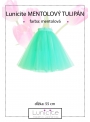 Lunicite MINT TULIP - exclusive tulle skirt menthol, length 55 cm