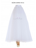 Lunicite BIELY TULIPÁN – exkluzivní tylová sukně krémovo bílá, 107cm