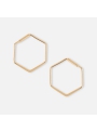 Náušnice „Hexagon“, zlaté