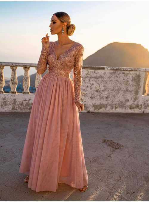 Maxi dress „Adelka“,light pink