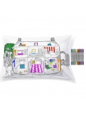 Dollhouse - interactive pillowcase 75x50cm, color and learn