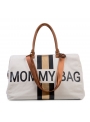 Veľká prebaľovacia taška MOMMY BAG, krémovo biela + zlatá