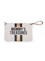 Mini taška s putkom a remienkom MOMMY´S TREASURES, krémovo biela+zlatá