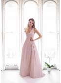 Francesca - maxi šaty, ružové