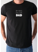 Pánske tričko My boss calls me dad - XL
