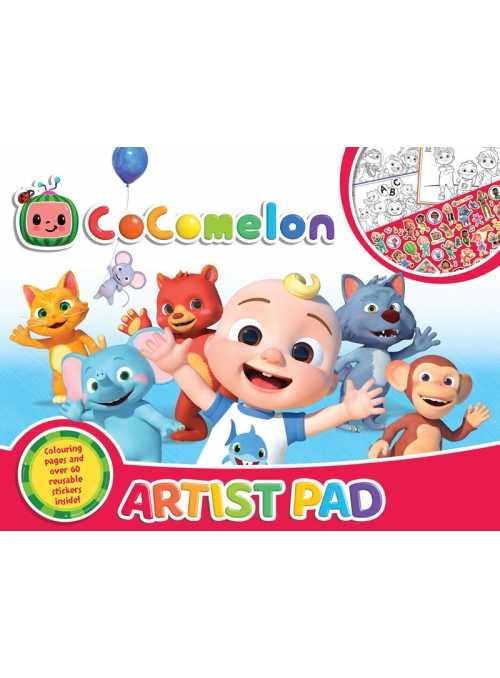 Cocomelon - veľký pracovný zošit ARTIST PAD s nálepkami a omaľovánkami