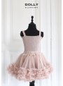 Nazberkaná DOLLY sukňa baletná ružová, Medium