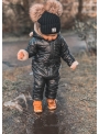 Detský unisex zimný overal s kapucňou a s uškami