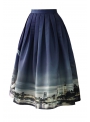 Midi skirt "London's Night Life"