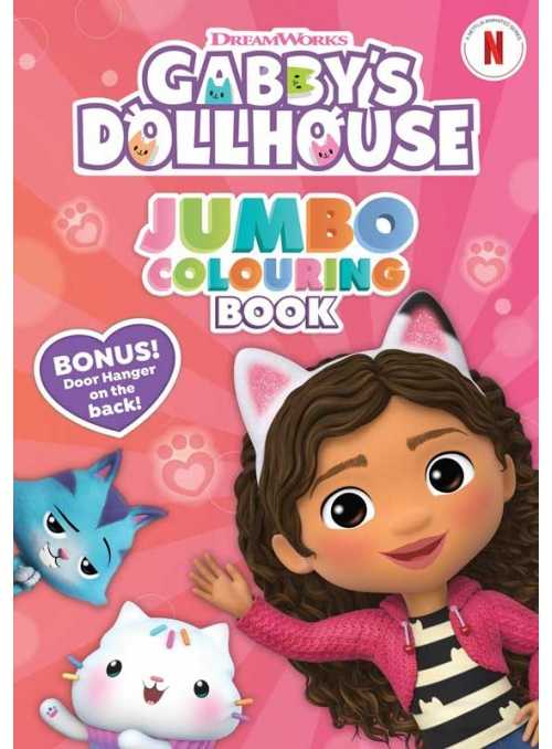 Gabby´s dollhouse -JUMBO veľká hrubá kniha omaľovánok a úloh