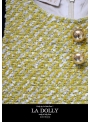 LA DOLLY SUNSHINE šaty z LINTON TVÍDU – zlato/žlté